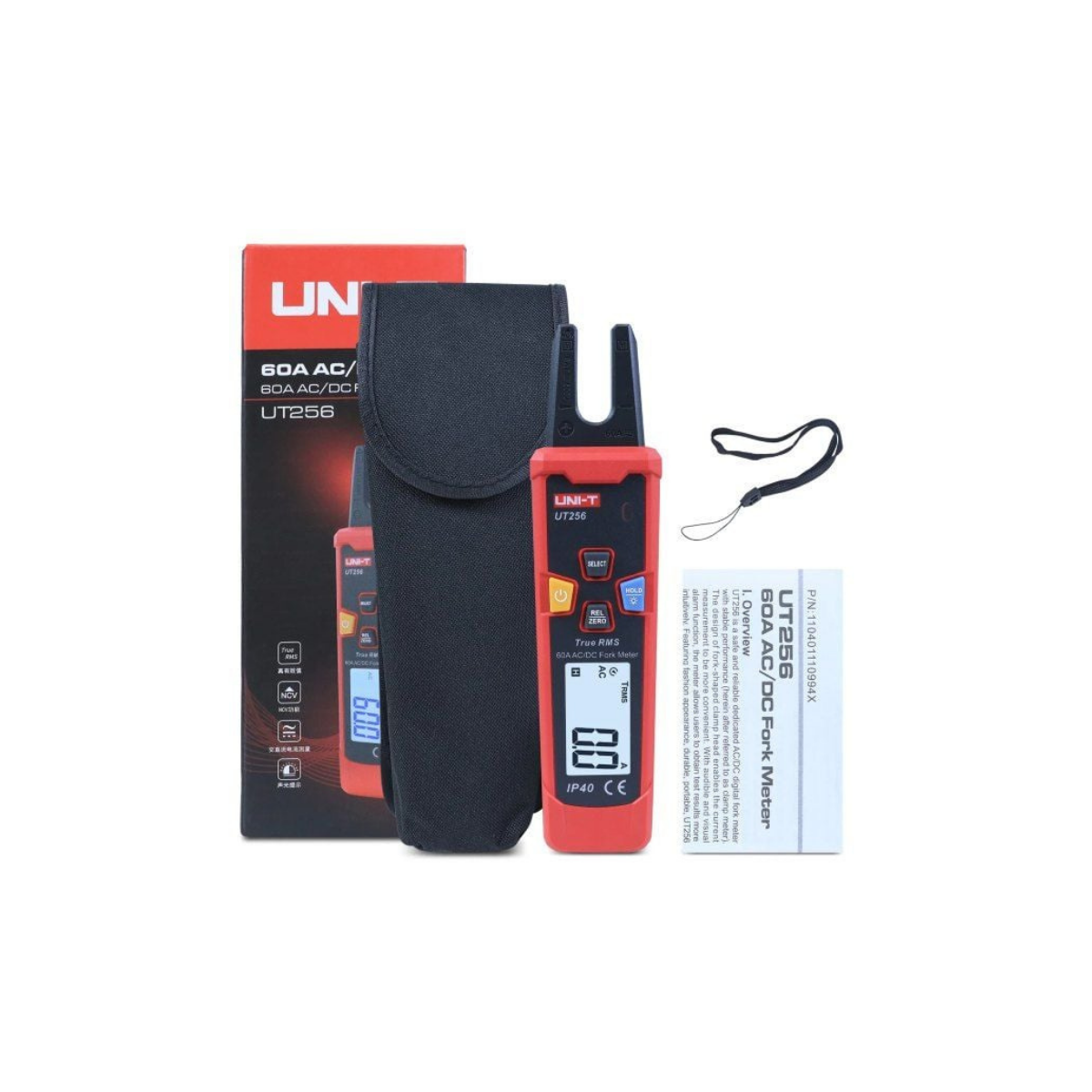Unit UT256 60A Ac\Dc True RMS Açık Ağızlı Pensampermetre