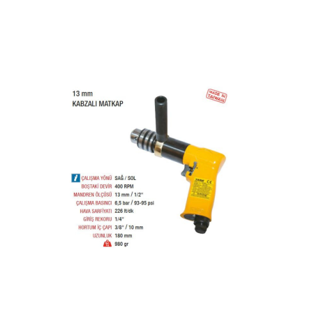 Yama AT-4041 Havalı Kabzalı Matkap 13 mm Sağ Sol
