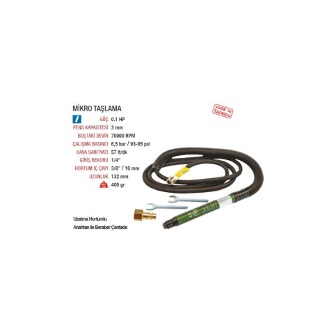 Yama AT-3180 Havalı Mikro Taşlama 3MM 70000 Devir
