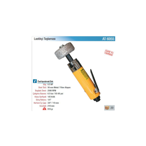 Yama AT-6055 Havalı Lastikçi Taşlaması 50mm