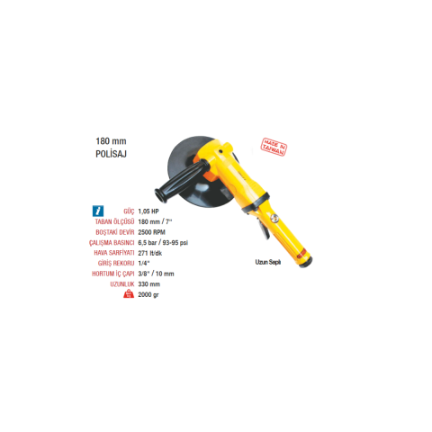 Yama AT-7074 Havalı Polisaj Makinesi 180mm