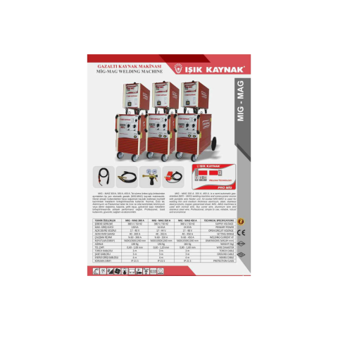 Mıg Mag 450 A Gazaltı Kaynak Makinesi