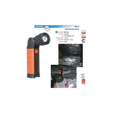 NT Lights 900 Lumen Ledli Oto Tamirci Feneri NTLE4025