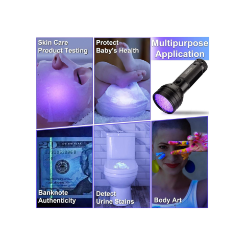 NT Lights Ultraviyole UV Led Fener Pilli 395-400 nm NTLUV1017
