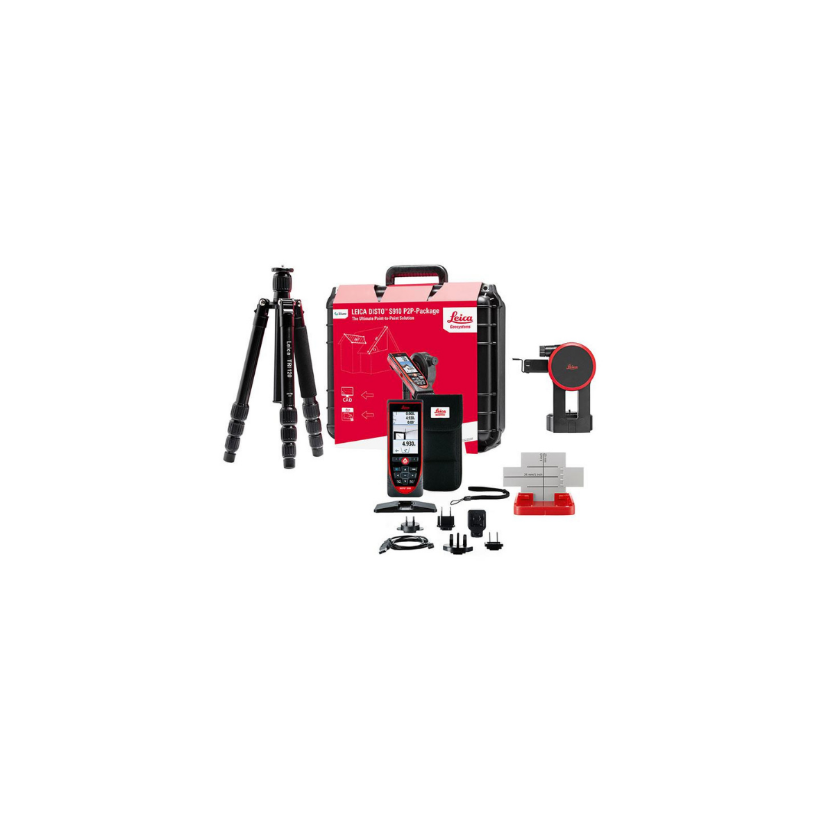 Leica S910 P2P Lazer Mesafe Ölçer Seti