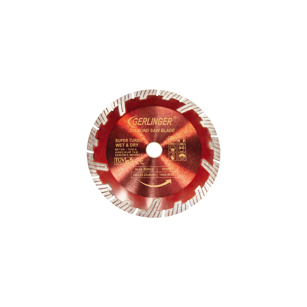 Süper Turbo Elmas Daire Testere 115 mm - 50 Adet