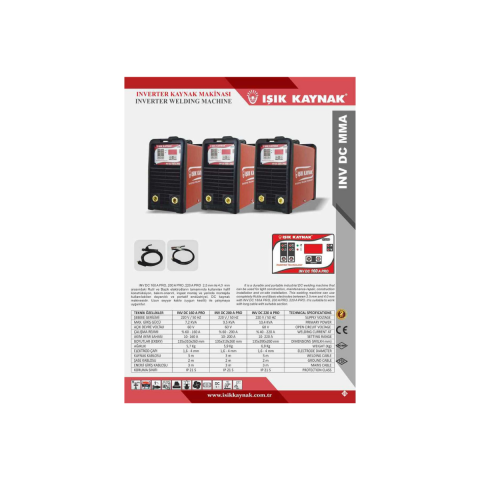 Inverter Dc 220 A Pro Elektrot Kaynak Makinesi